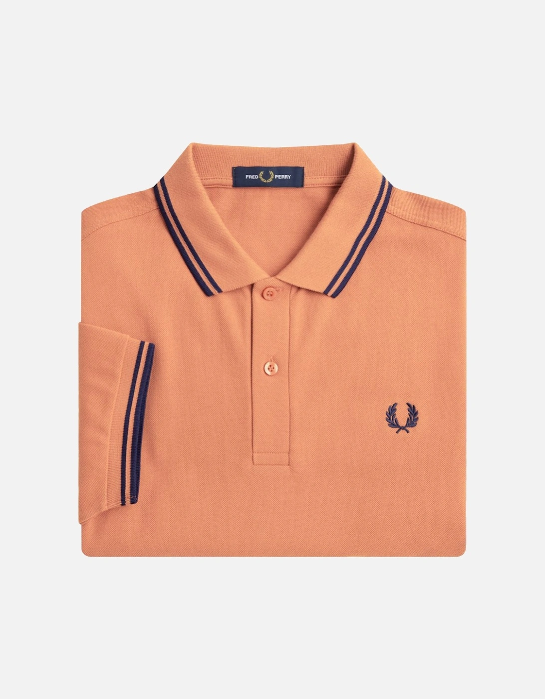 Mens Twin Tipped Collar Polo Shirt (Rust)