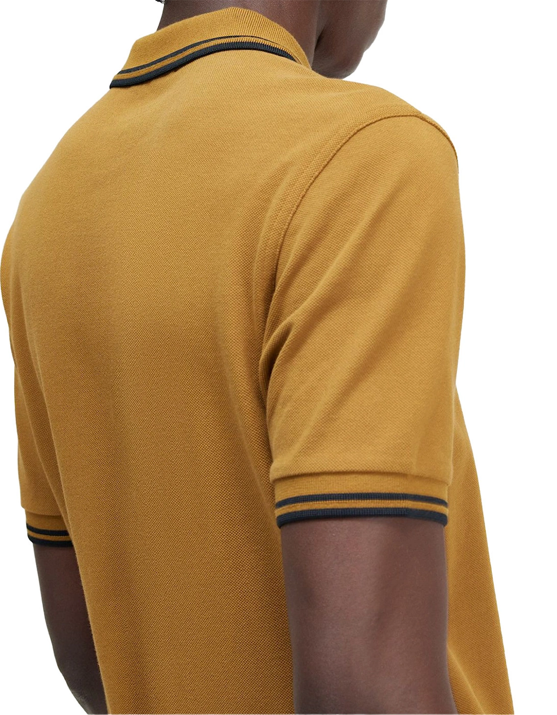 Mens Twin Tipped Collar Polo Shirt (Caramel)