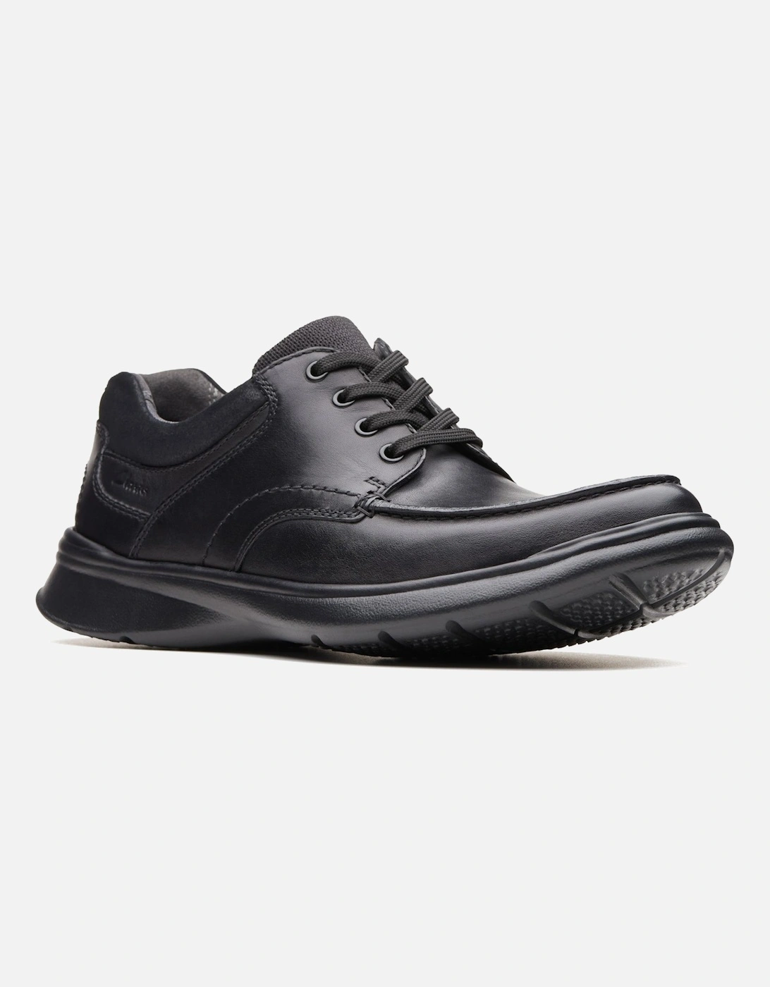 Mens Cotrell Edge Smooth Leather Shoes (Black)