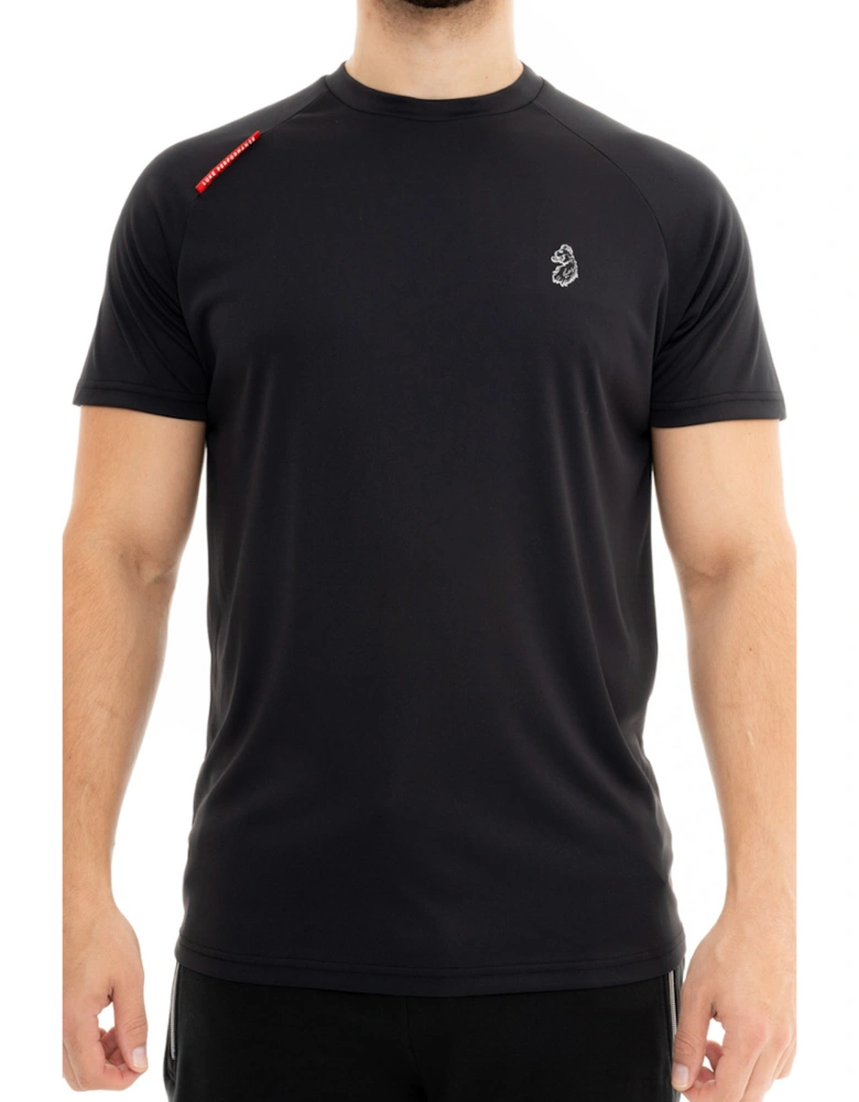 LUKE Mens Sport Crunch Performance Jersey T-shirt (Black)