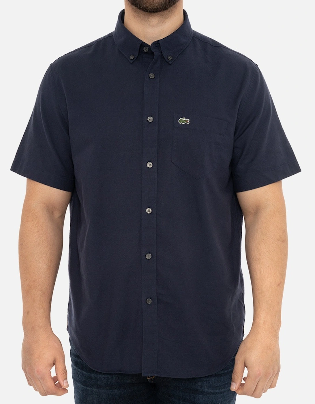 Mens S/S Oxford Shirt (Navy), 8 of 7