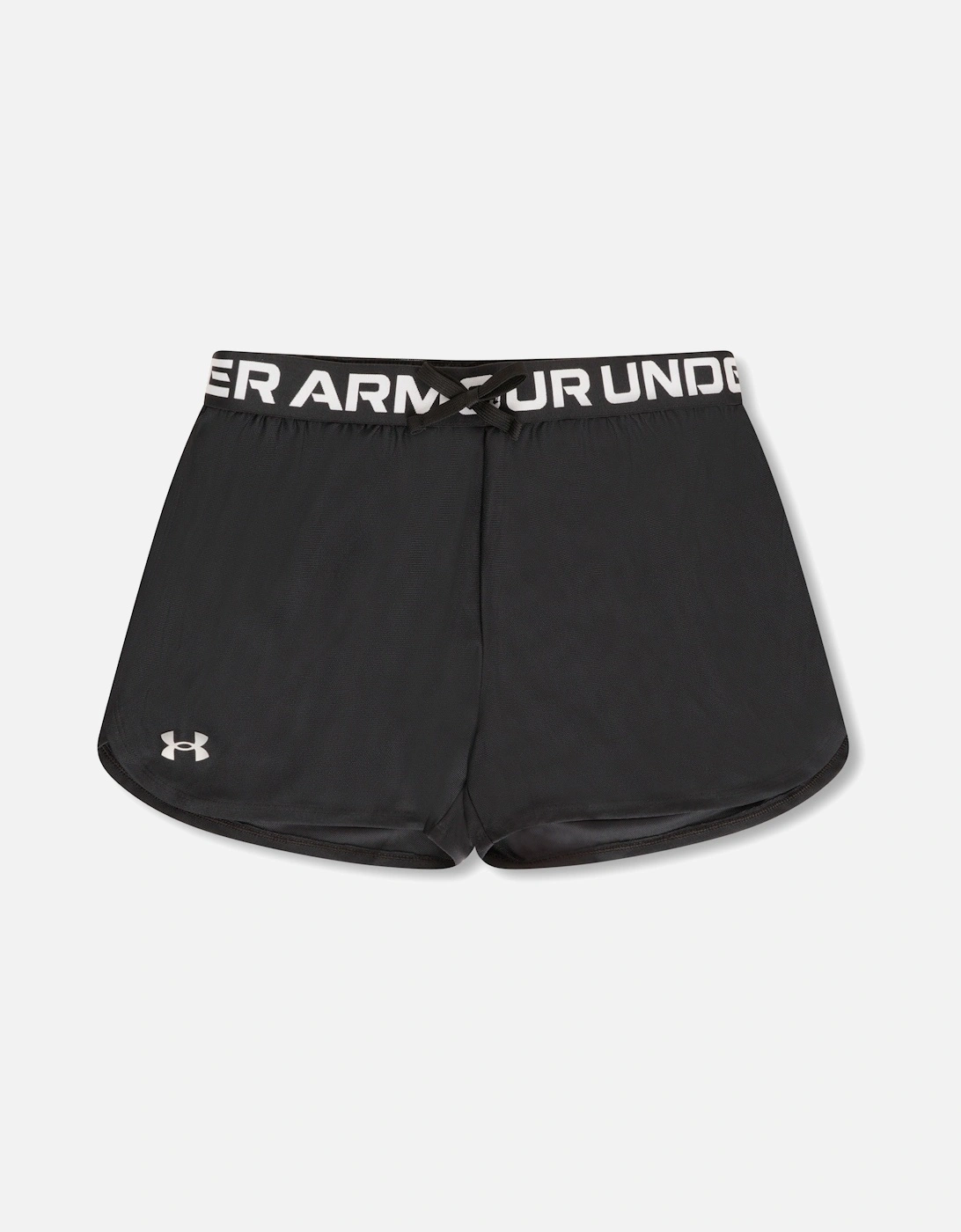Youths Girls Play Up Solid Shorts (Black), 3 of 2