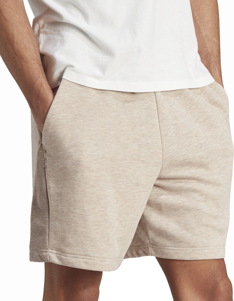 Mens Melange Shorts (Beige)