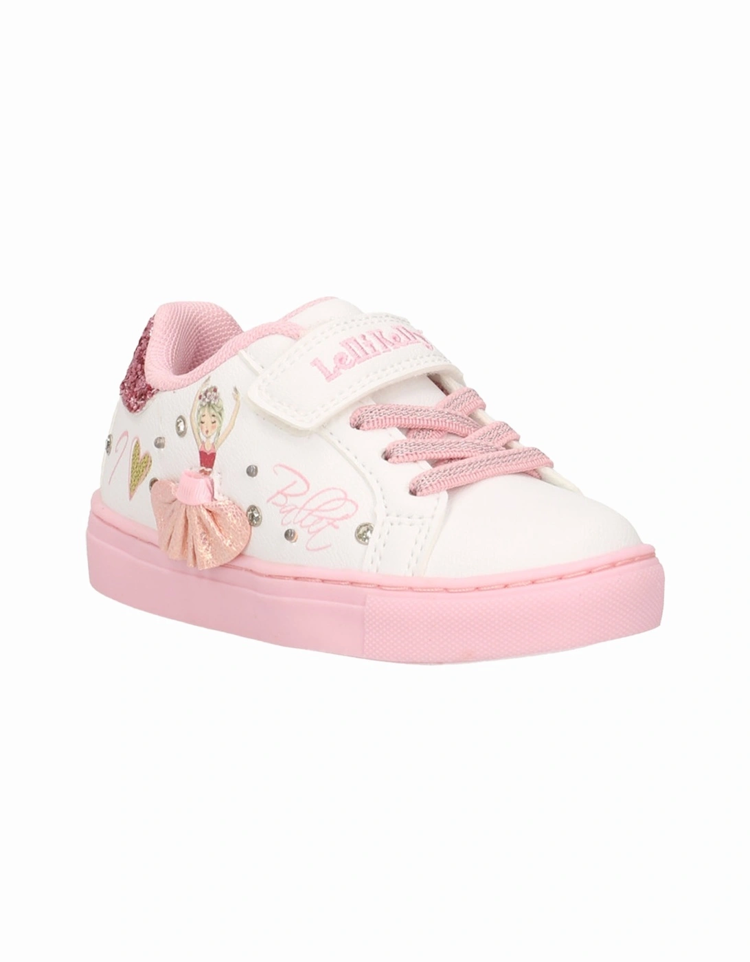 Juniors Mille Stelle Trainers (White/Pink)