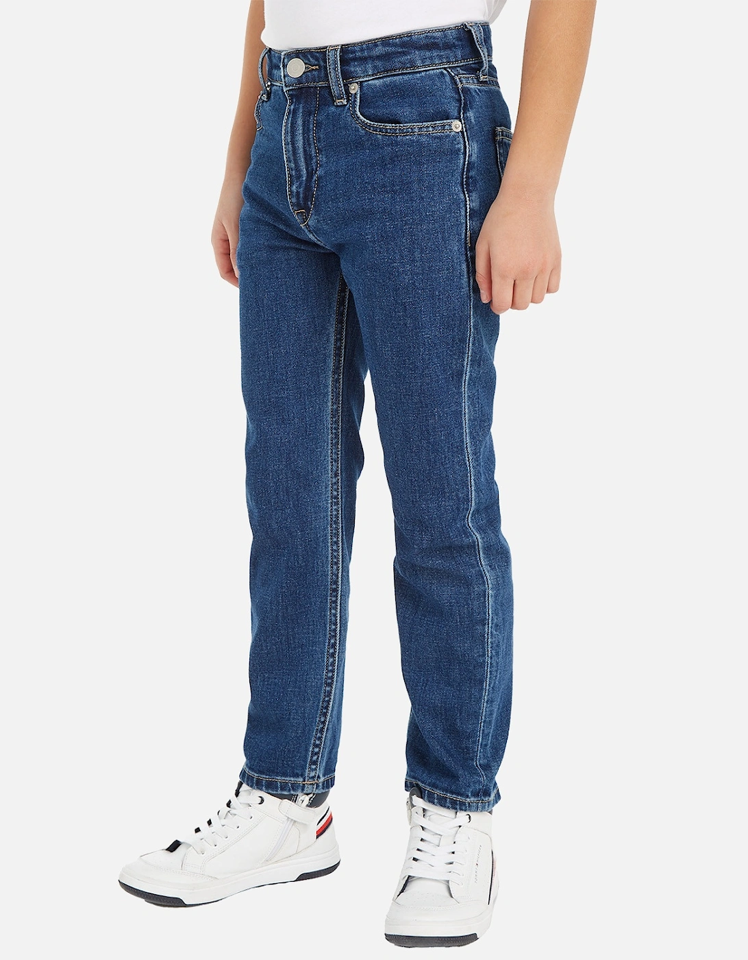 Juniors Clean Wash Denim Jeans (Blue)