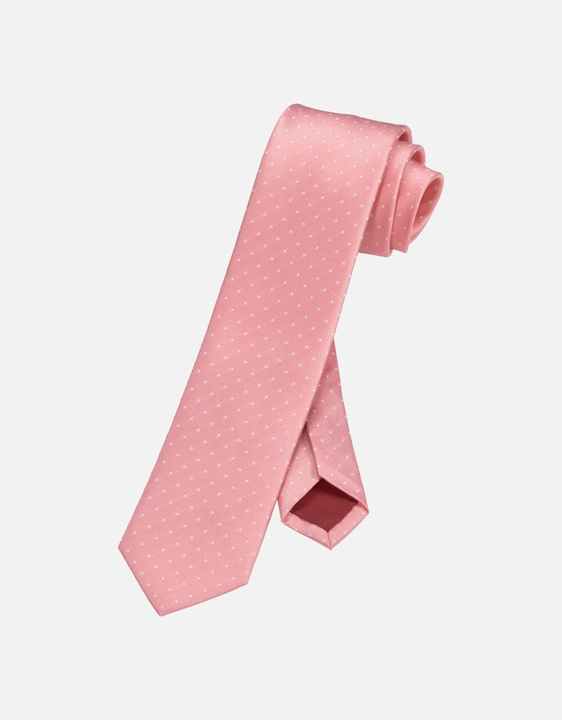 Mens Slim Spotted Tie (Pink), 3 of 2