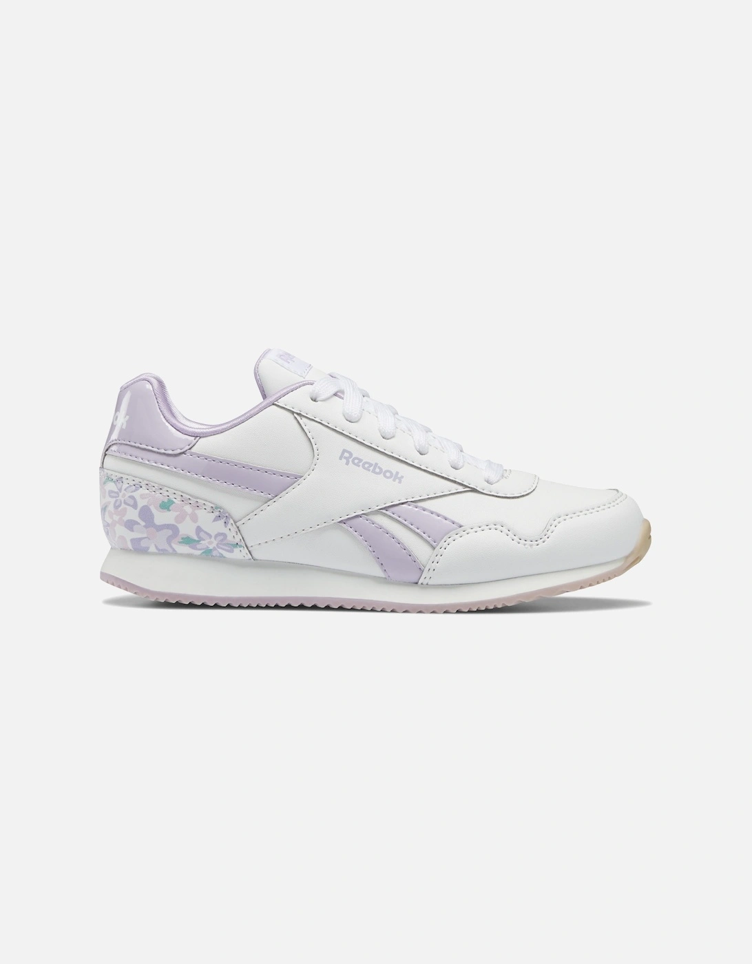 Youths Royal Classic Jog Trainers (White/Lilac), 8 of 7
