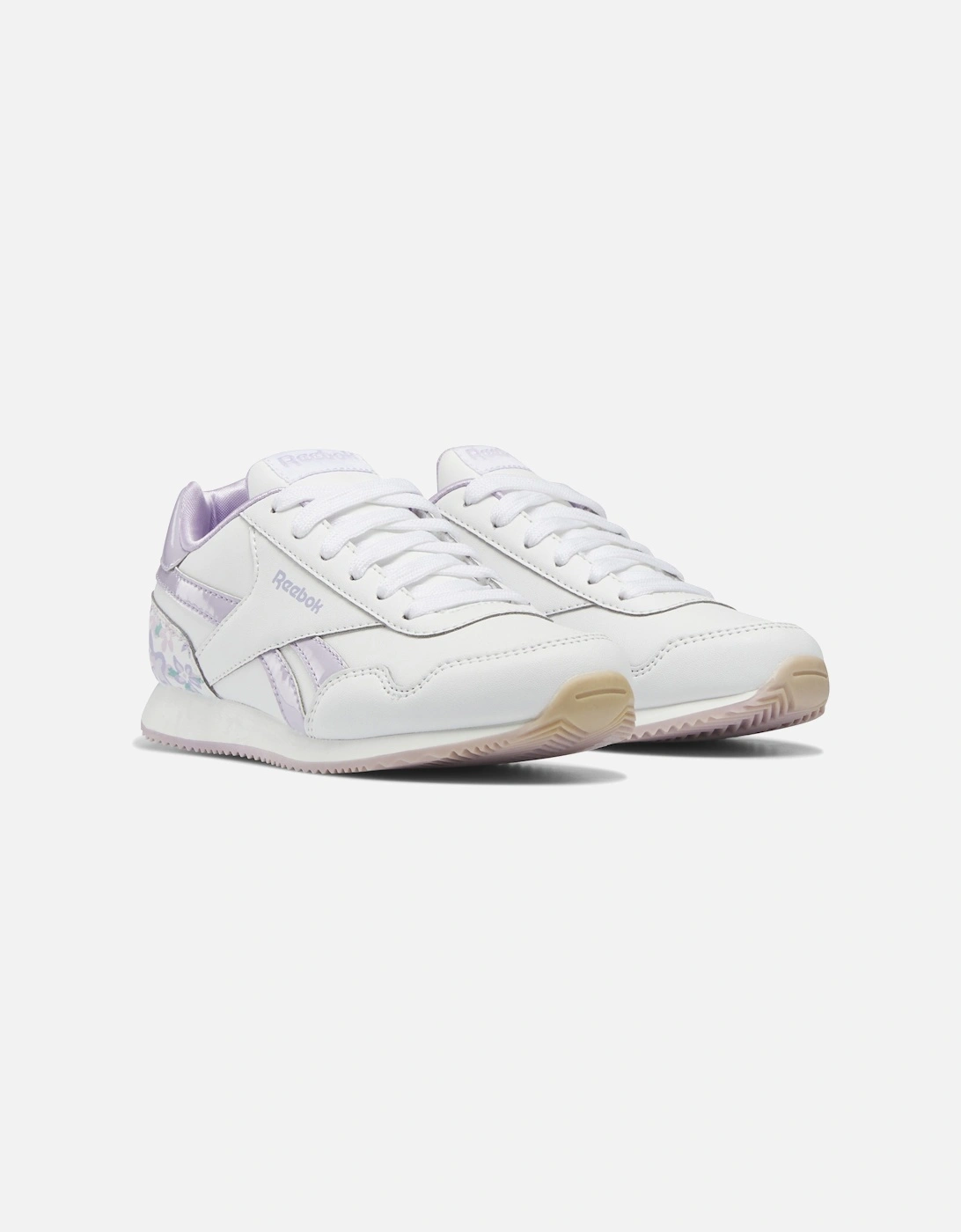 Youths Royal Classic Jog Trainers (White/Lilac)