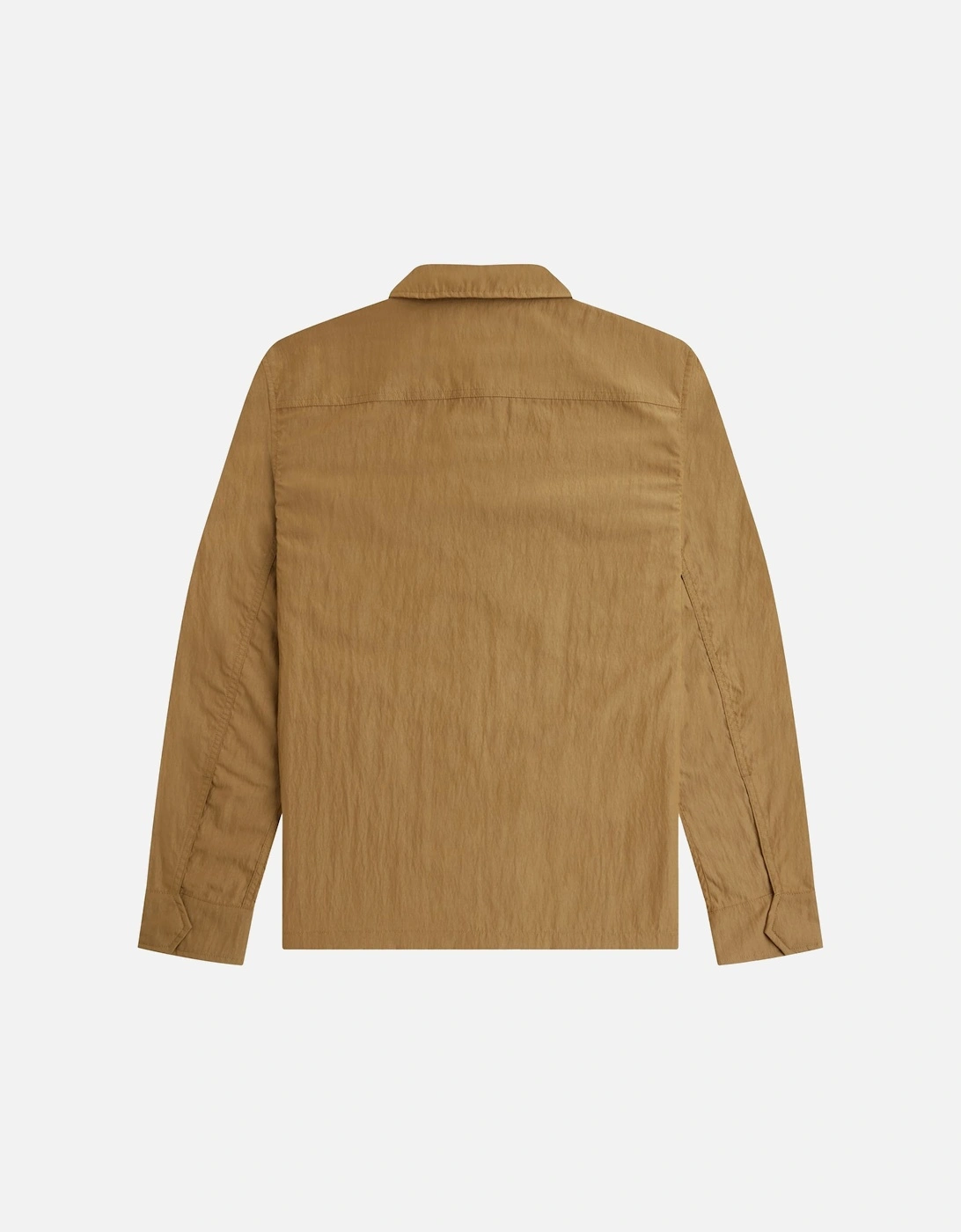 Mens Full Zip Overshirt (Brown)