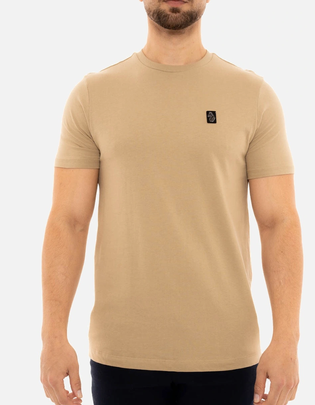 LUKE Mens Prime Shiny Lion T-Shirt (Sand), 4 of 3