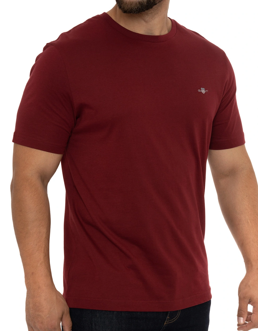 Mens Regular Shield T-Shirt (Wine)