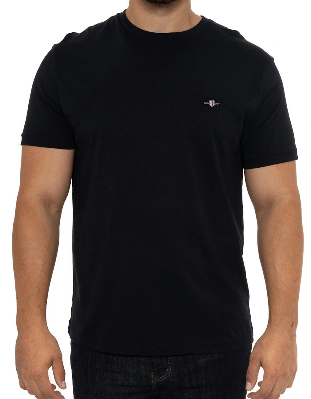 Mens Regular Shield T-Shirt (Black), 8 of 7