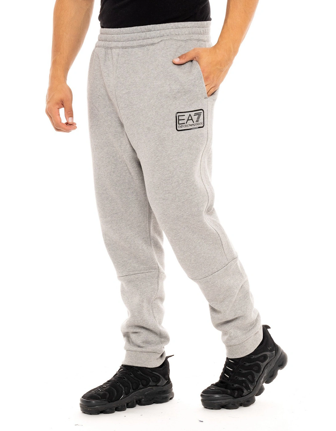 Mens Rubber Logo Joggers (Grey)