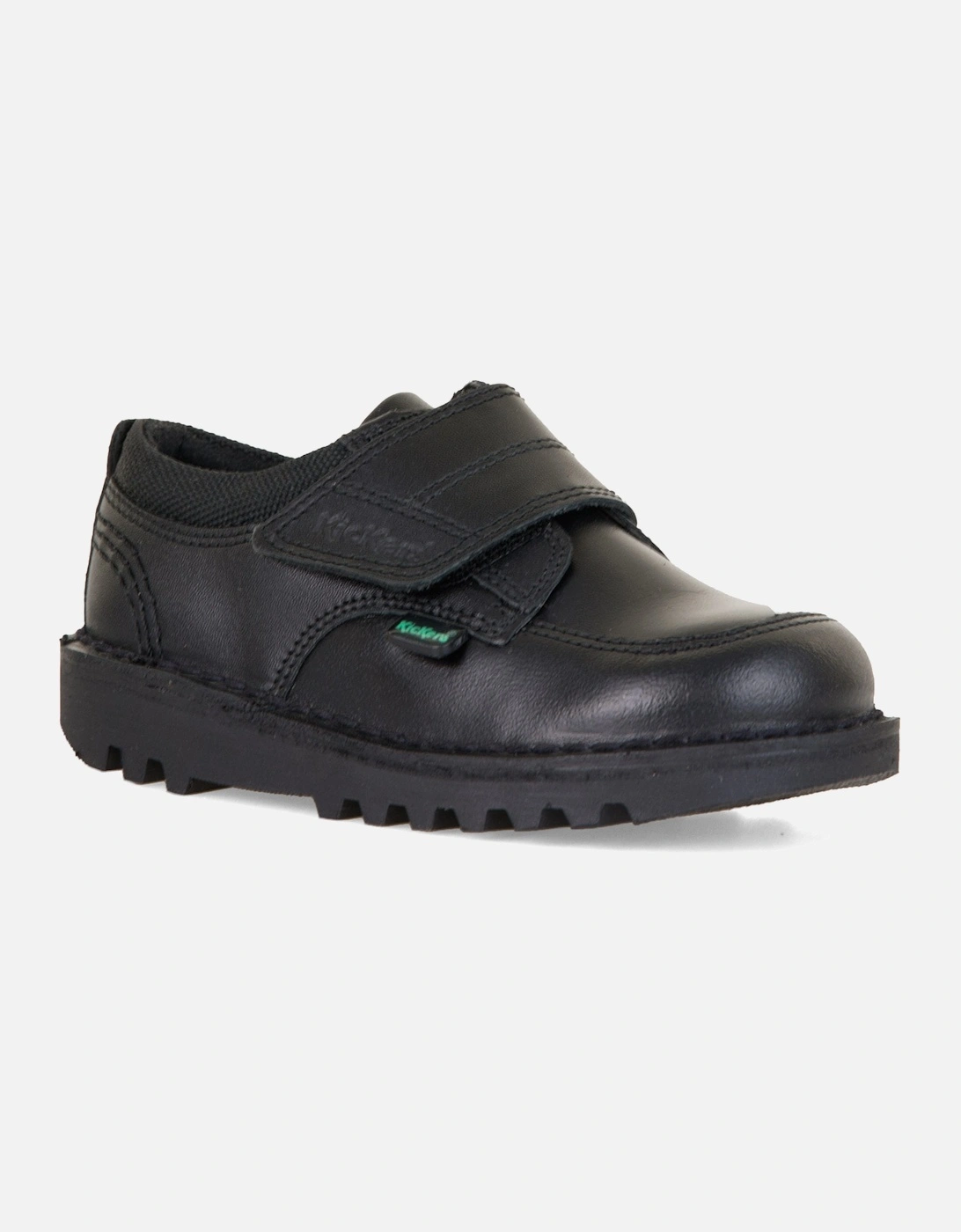 Infants Scuff Lo Leather Shoes (Black), 5 of 4