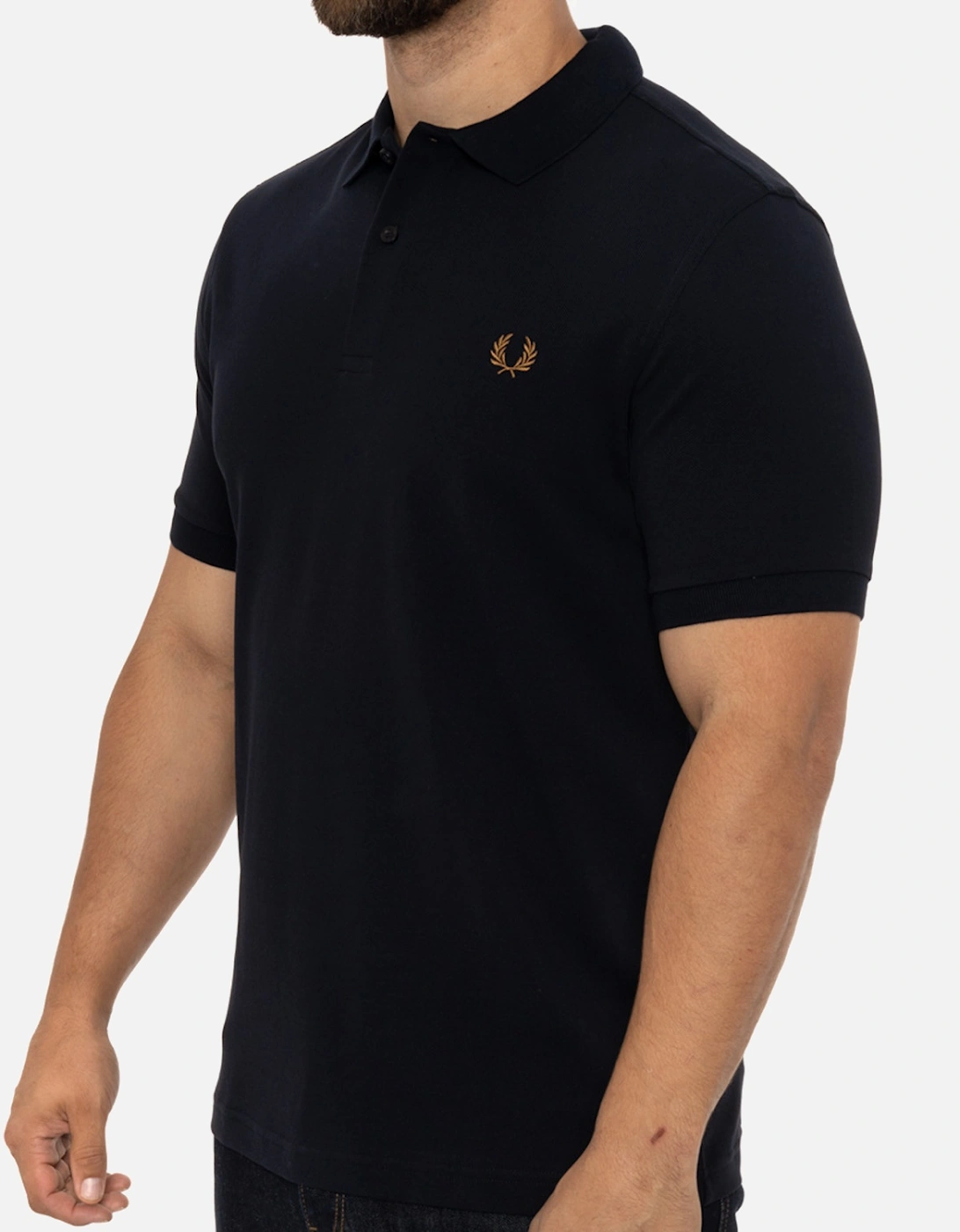 Mens Plain Polo Shirt (Navy)