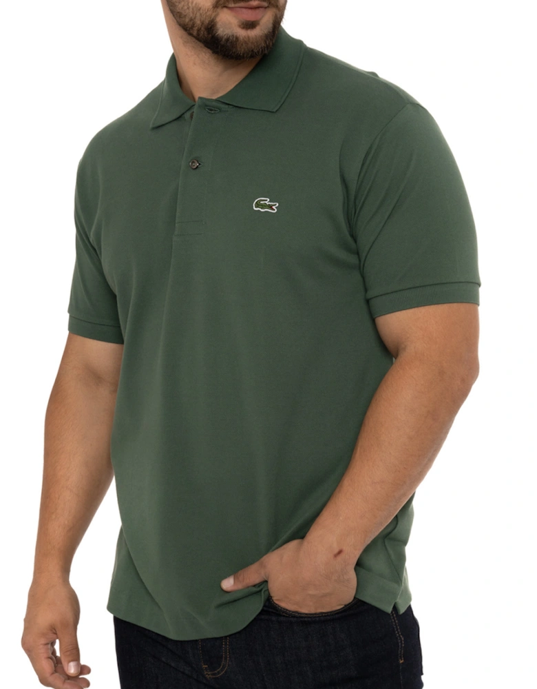Mens S/S Plain Polo Shirt (Green)
