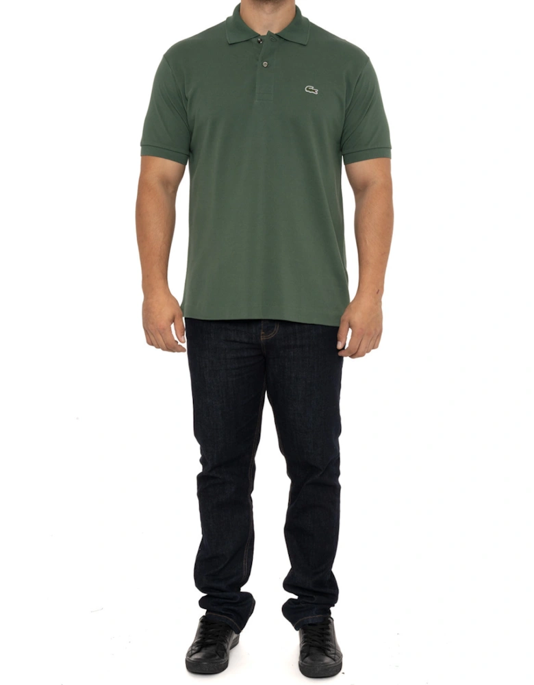 Mens S/S Plain Polo Shirt (Green)