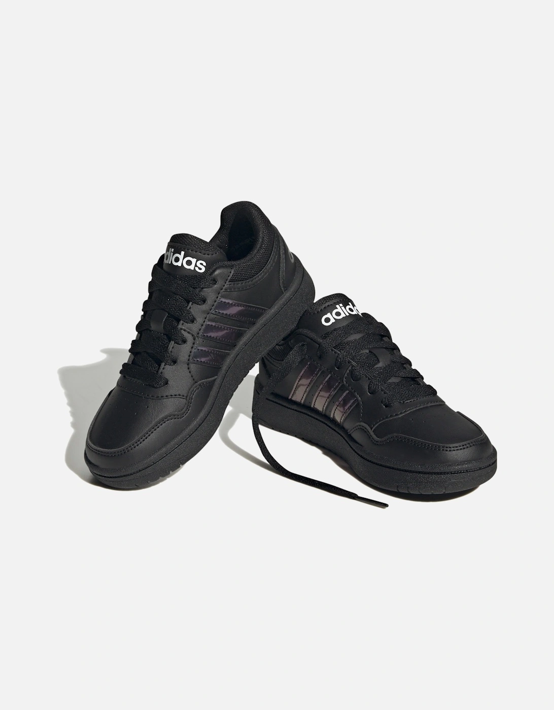 Youths Hoops 3.0 Trainers (Black)