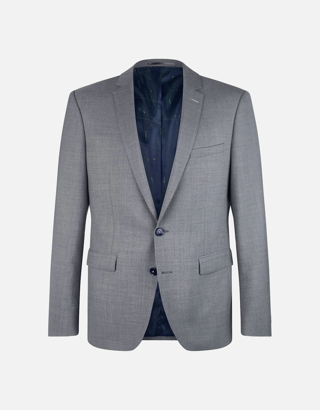 Mens Luca Wool Rich Slim Fit Jacket (Grey), 7 of 6