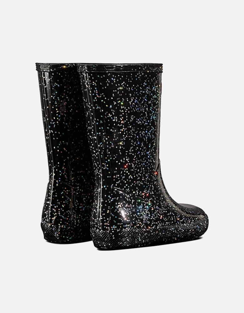 Infants First Classic Giant Glitter Boots (Black)