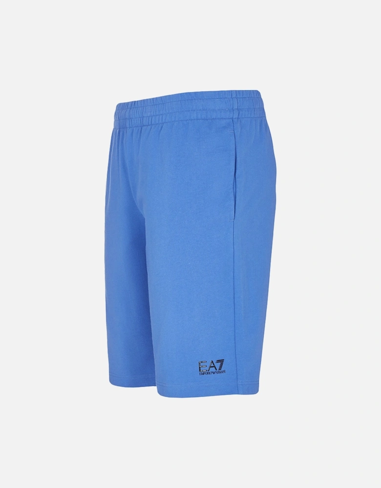 Mens Small Logo Sweat Shorts (Cobalt)