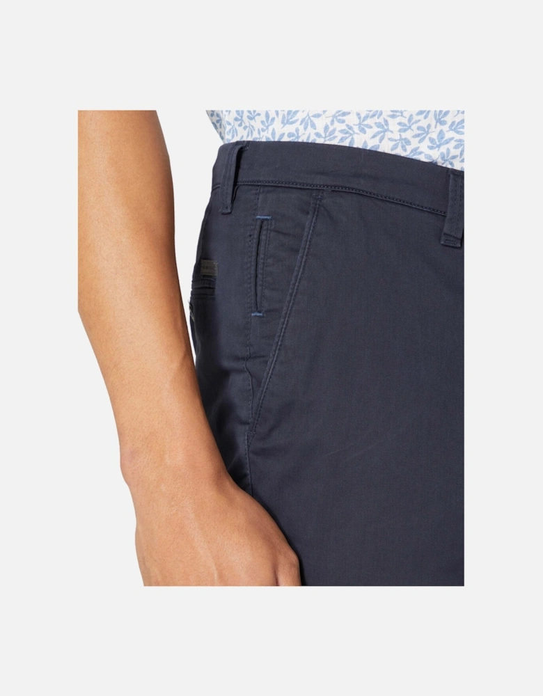 Mens Emilio Cotton Stretch Chino Shorts (Navy)