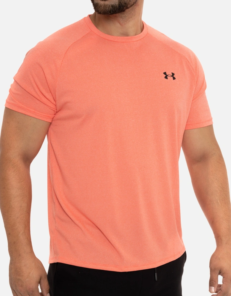 Mens Tech 2.0 Textured T-Shirt (Orange)