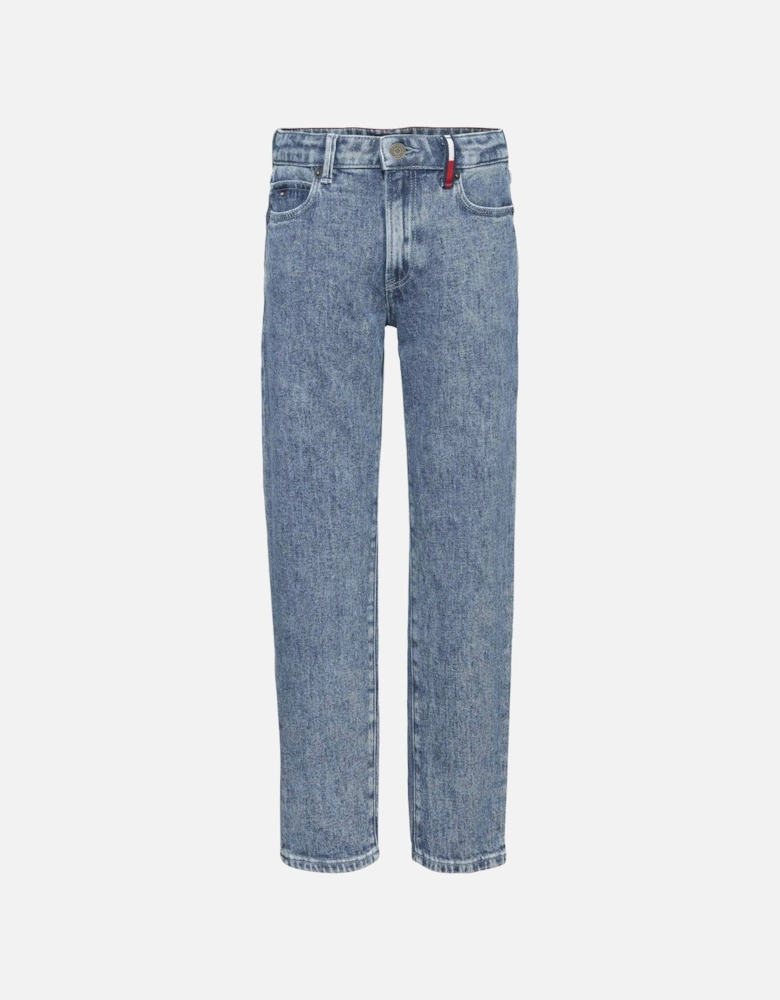 Juniors Modern Straight Hemp Jeans (Blue)