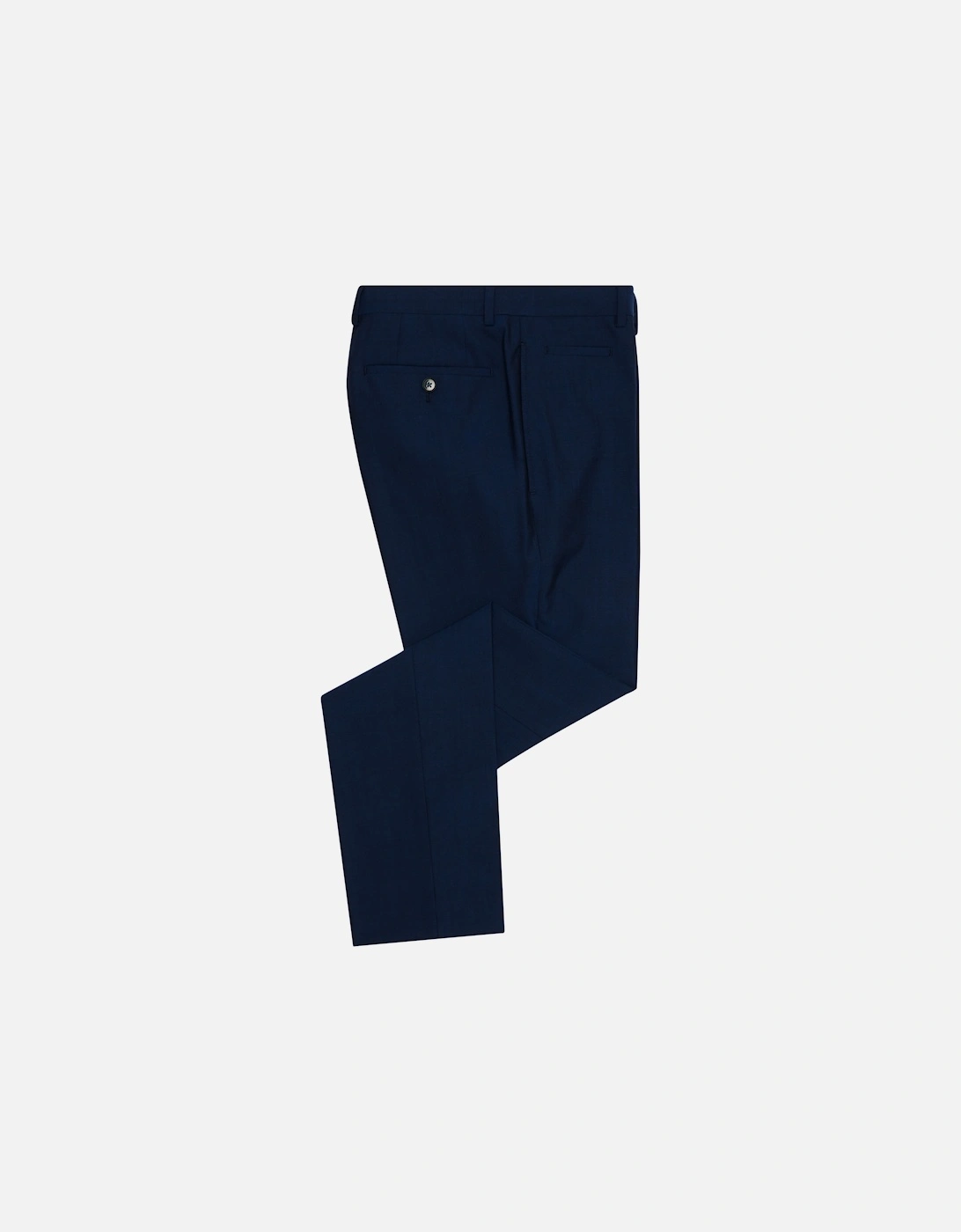 Mens Luca Wool Rich Slim Fit Trousers (Blue), 4 of 3