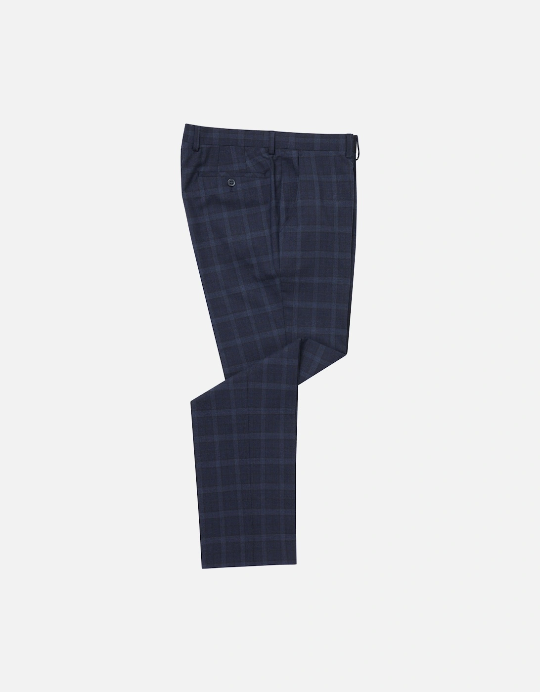 Mens Palucci Check Tapered Fit Trousers (Blue), 5 of 4