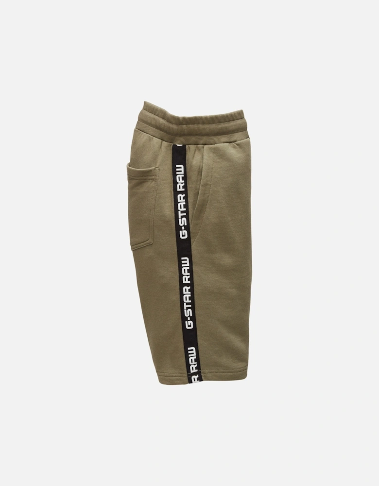 RAW Juniors Side Taping Jersey Bermuda Shorts (Khaki)