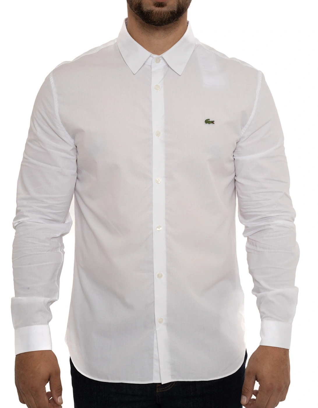 Mens Slim Fit Shirt (White), 8 of 7