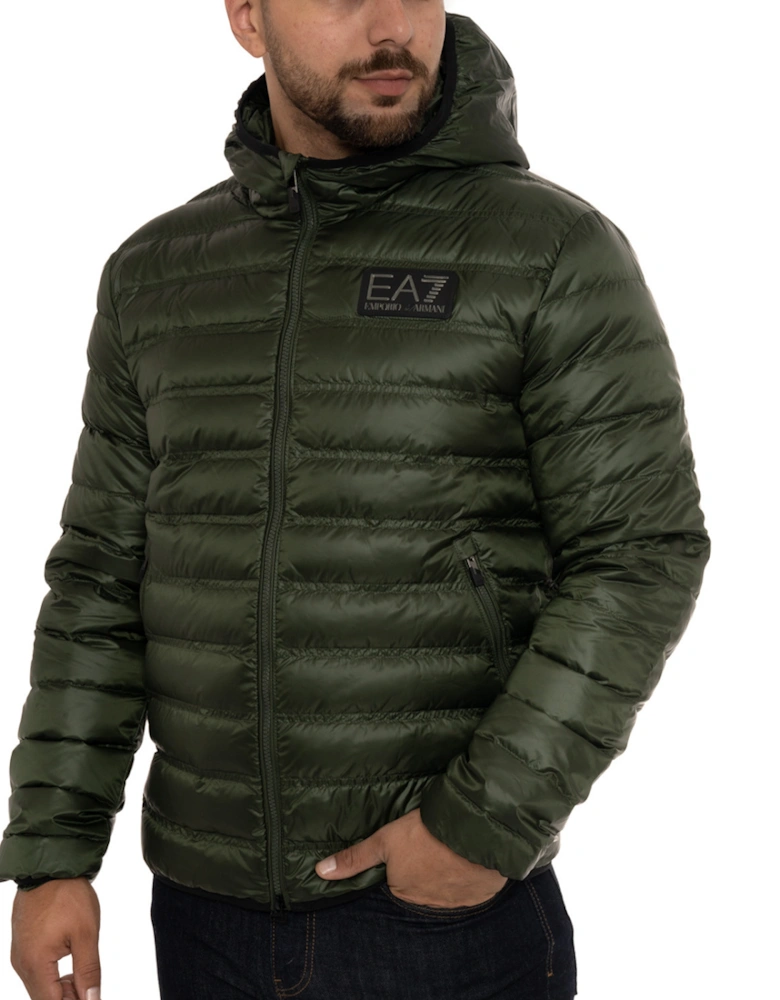 Mens Padded Down Jacket (Green)