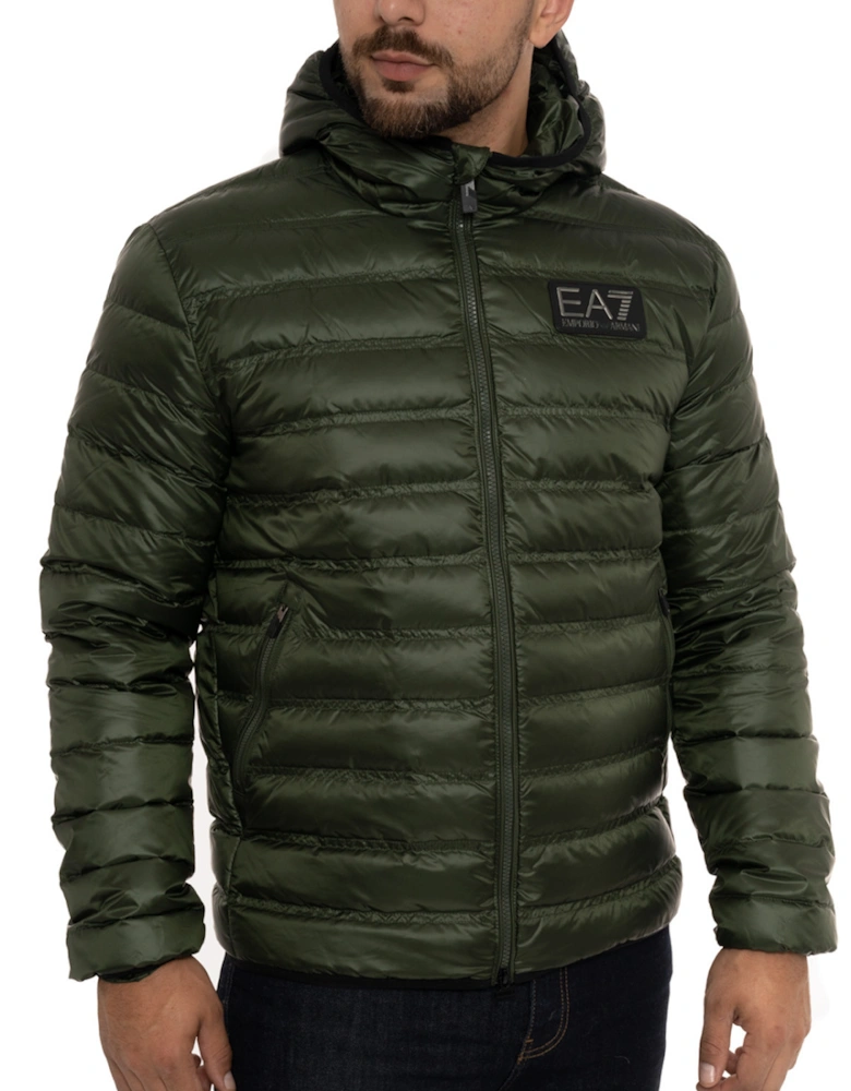 Mens Padded Down Jacket (Green)