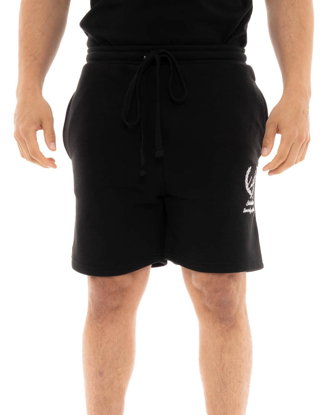 Mens Tcc Laurel Logo Shorts (Black), 5 of 4