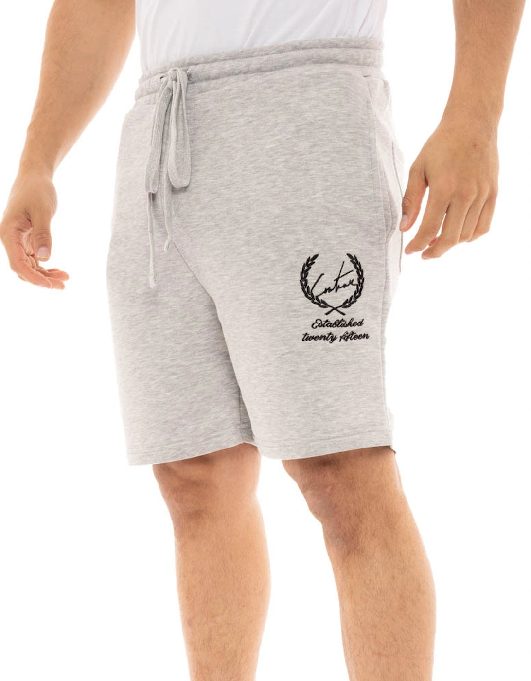 Mens Tcc Laurel Logo Shorts (Grey)