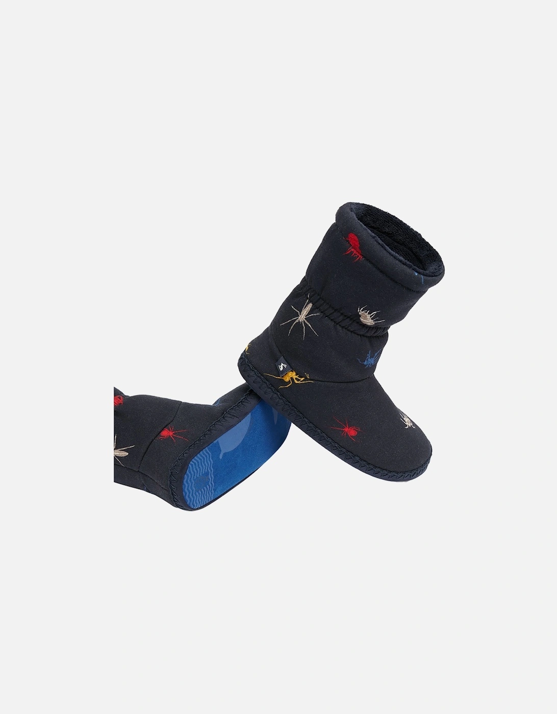 Spider Slipper Socks (Navy)