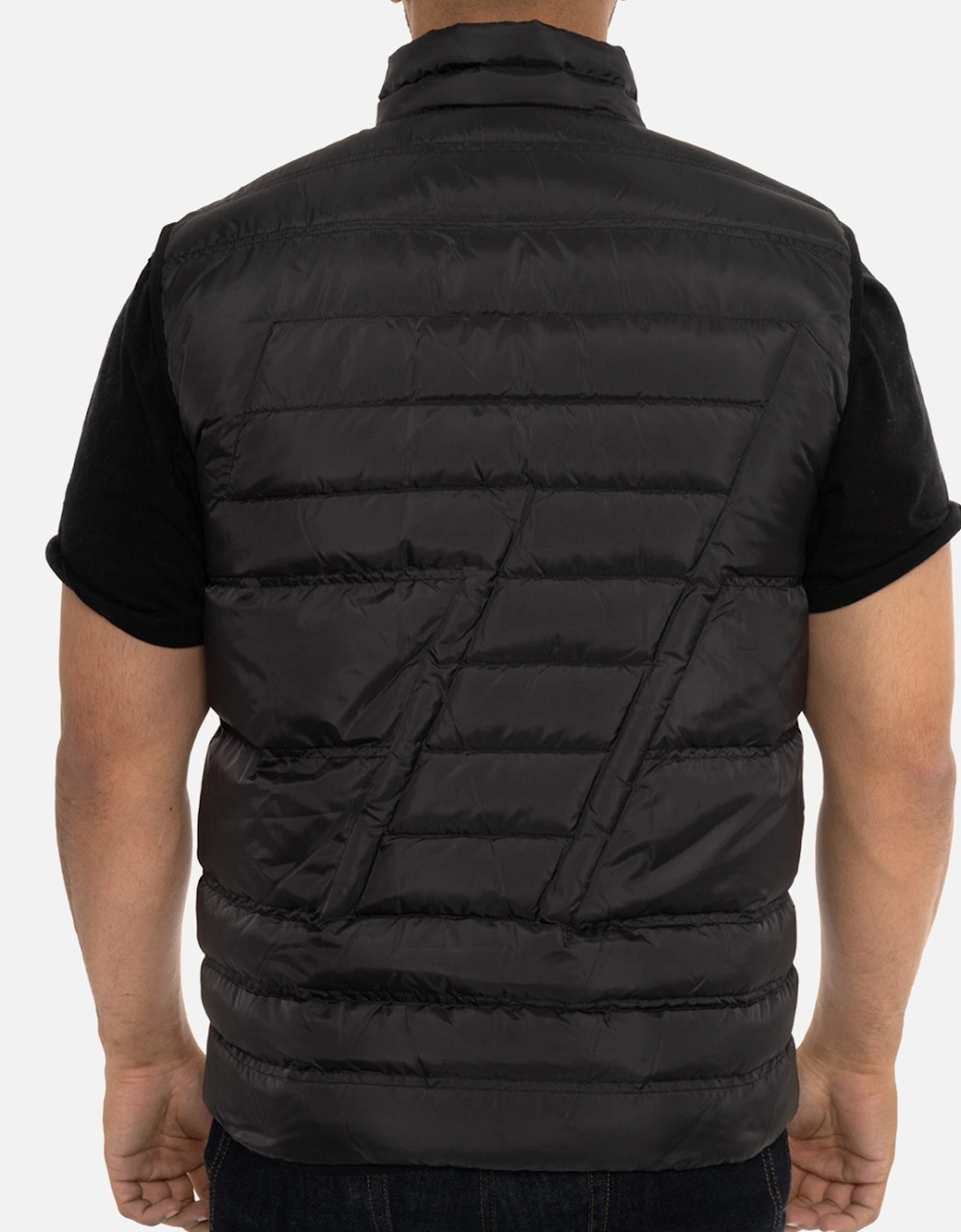 Mens Down Quilted Gilet (Black)
