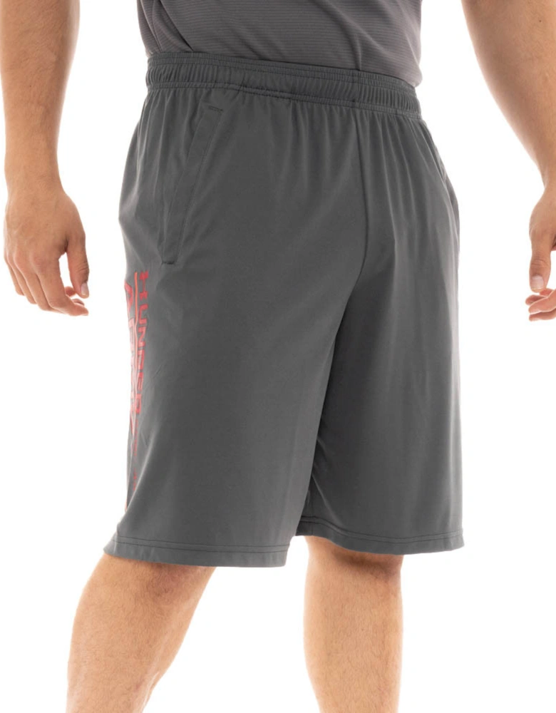 Mens Tech Wordmark Shorts (Grey)