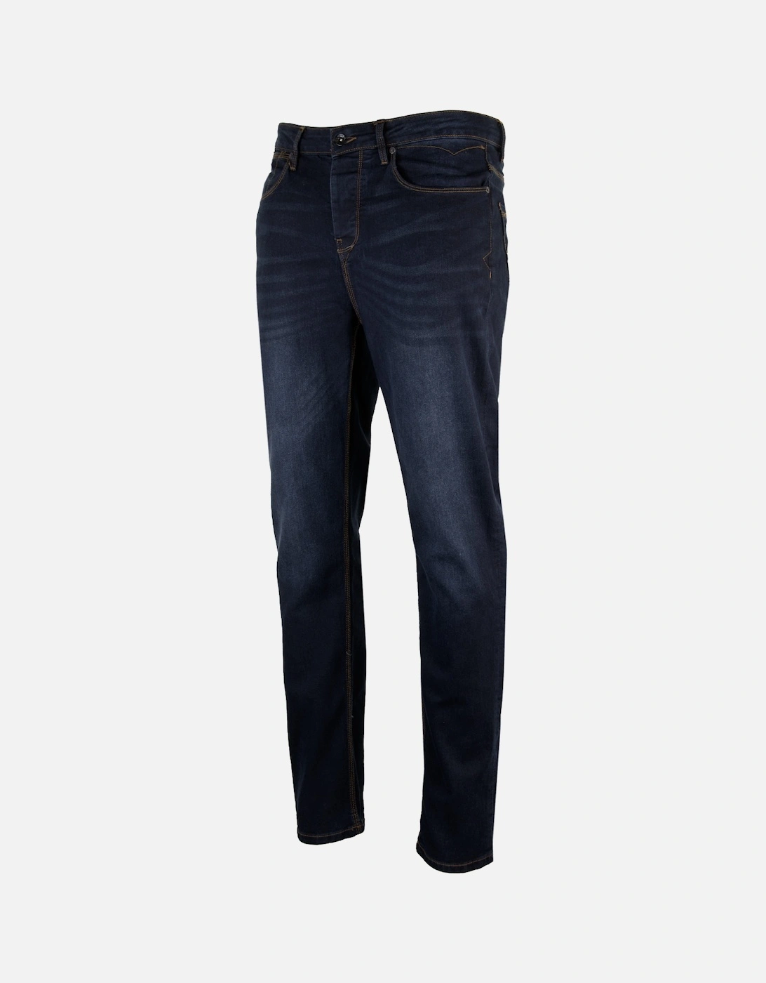 Luke Mens Freddy Slim Fit Jeans (Blue/Black), 4 of 3