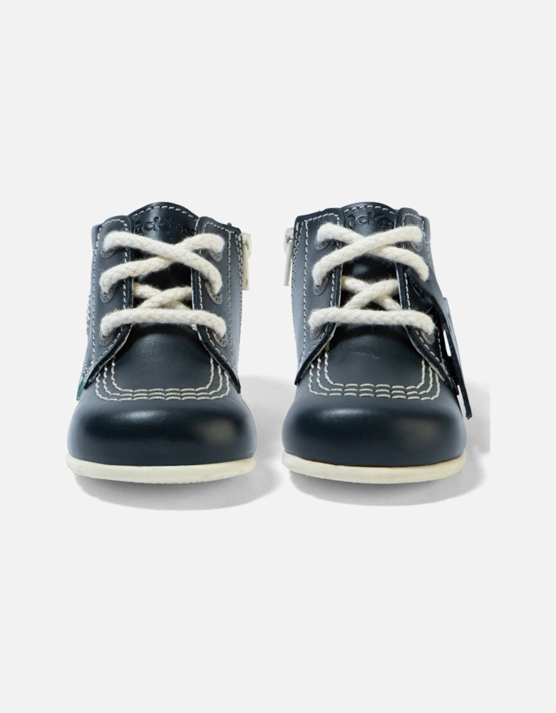 Baby Kick Hi Leather Boot (Navy)