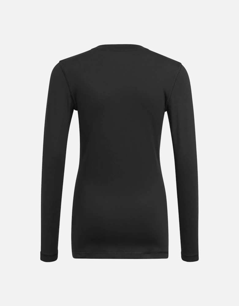 Juniors Techfit AEROREADY Long-Sleeve T-Shirt (Black)