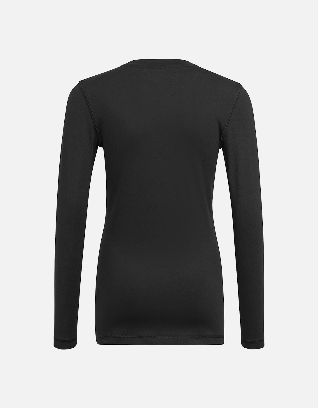 Juniors Techfit AEROREADY Long-Sleeve T-Shirt (Black)