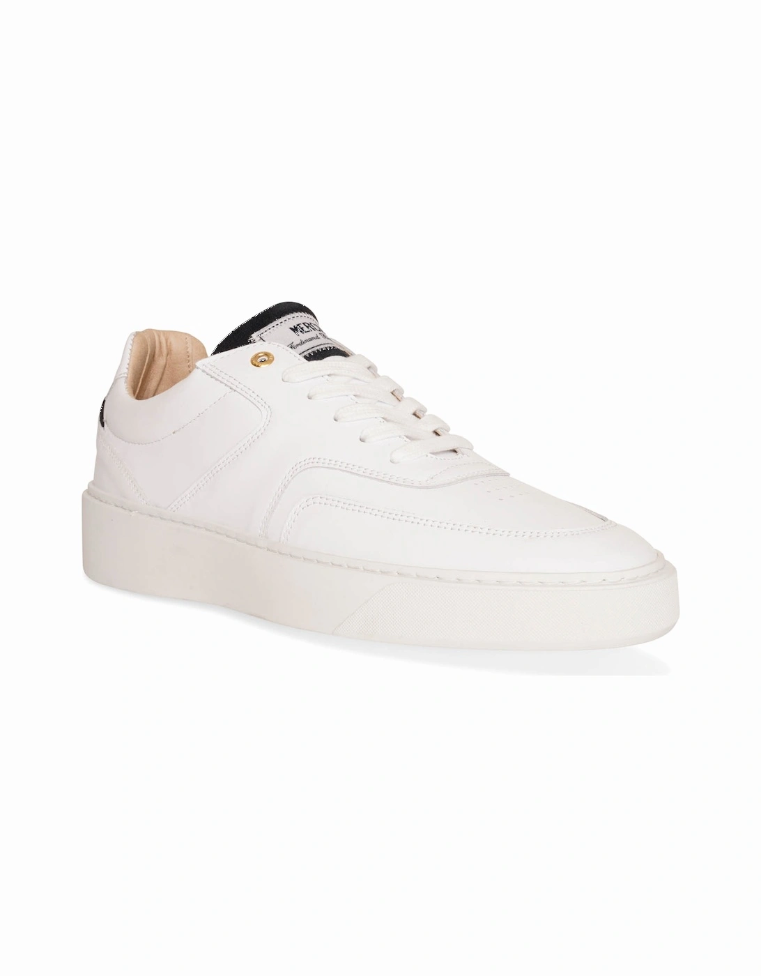 Mens The Lowtop 5.0 Nappa Trainers (White/Black), 4 of 3