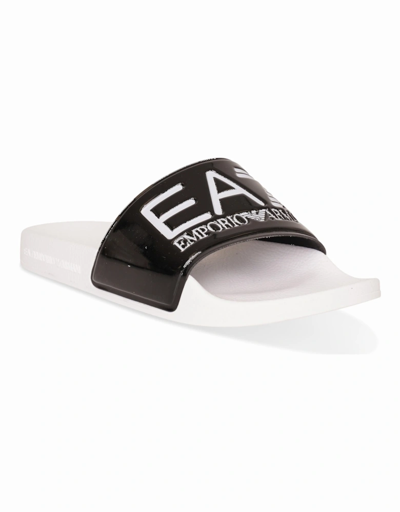 Womens Slides (Black/White)