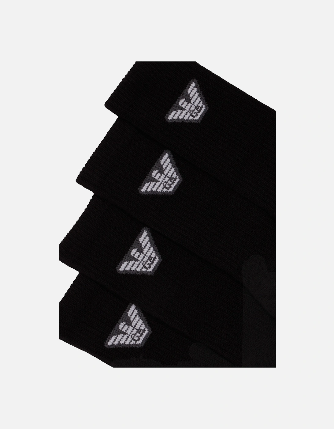 Mens 2pkt Eagle Logo Socks (Black)