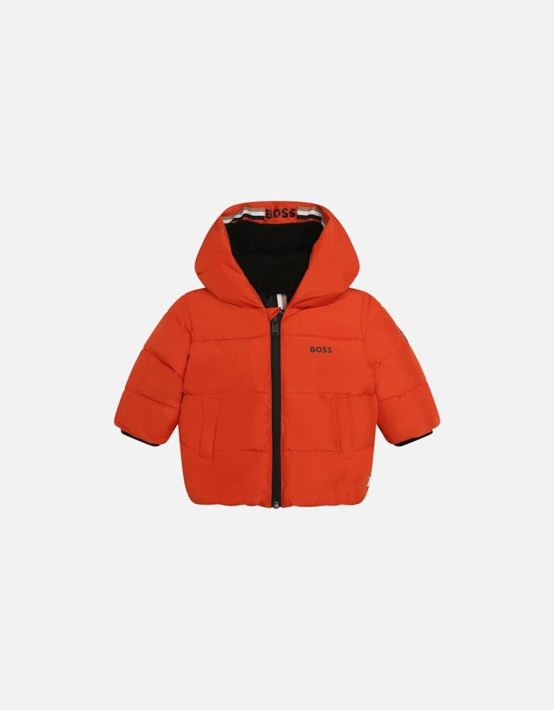 Infants Puffer Jacket (Orange)