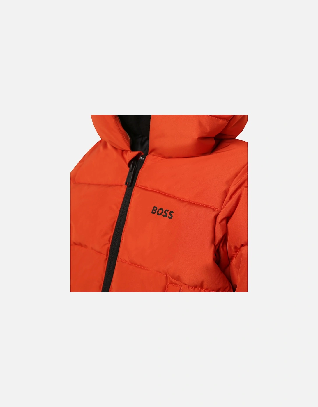 Infants Puffer Jacket (Orange)