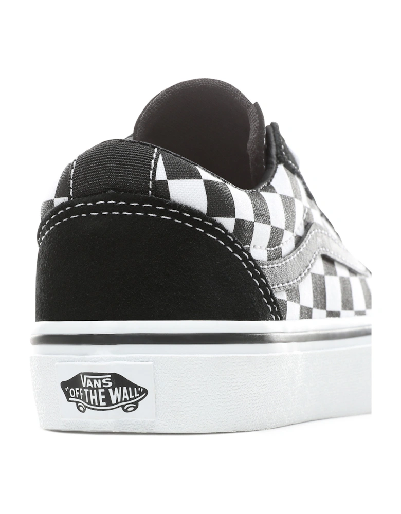 Unisex Youths Ward Checkered Trainers (Black)