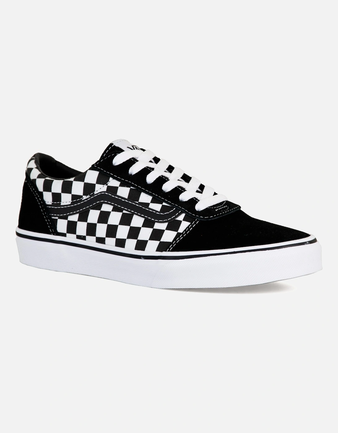 Unisex Youths Ward Checkered Trainers (Black), 6 of 5